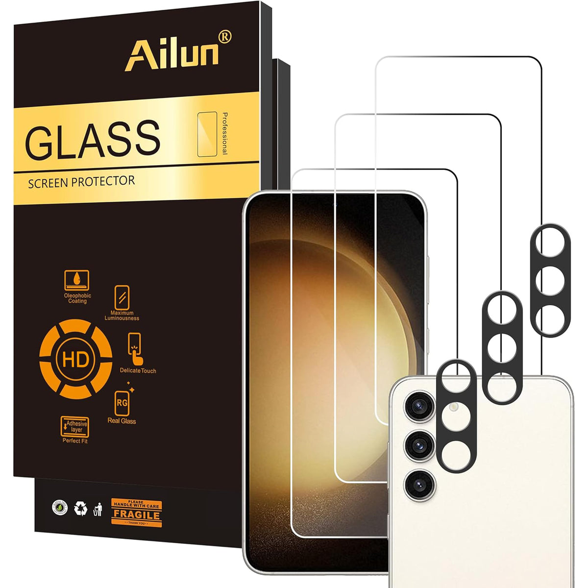 Ailun Screen Protector + Camera Lens Protector for Galaxy S26 Ultra