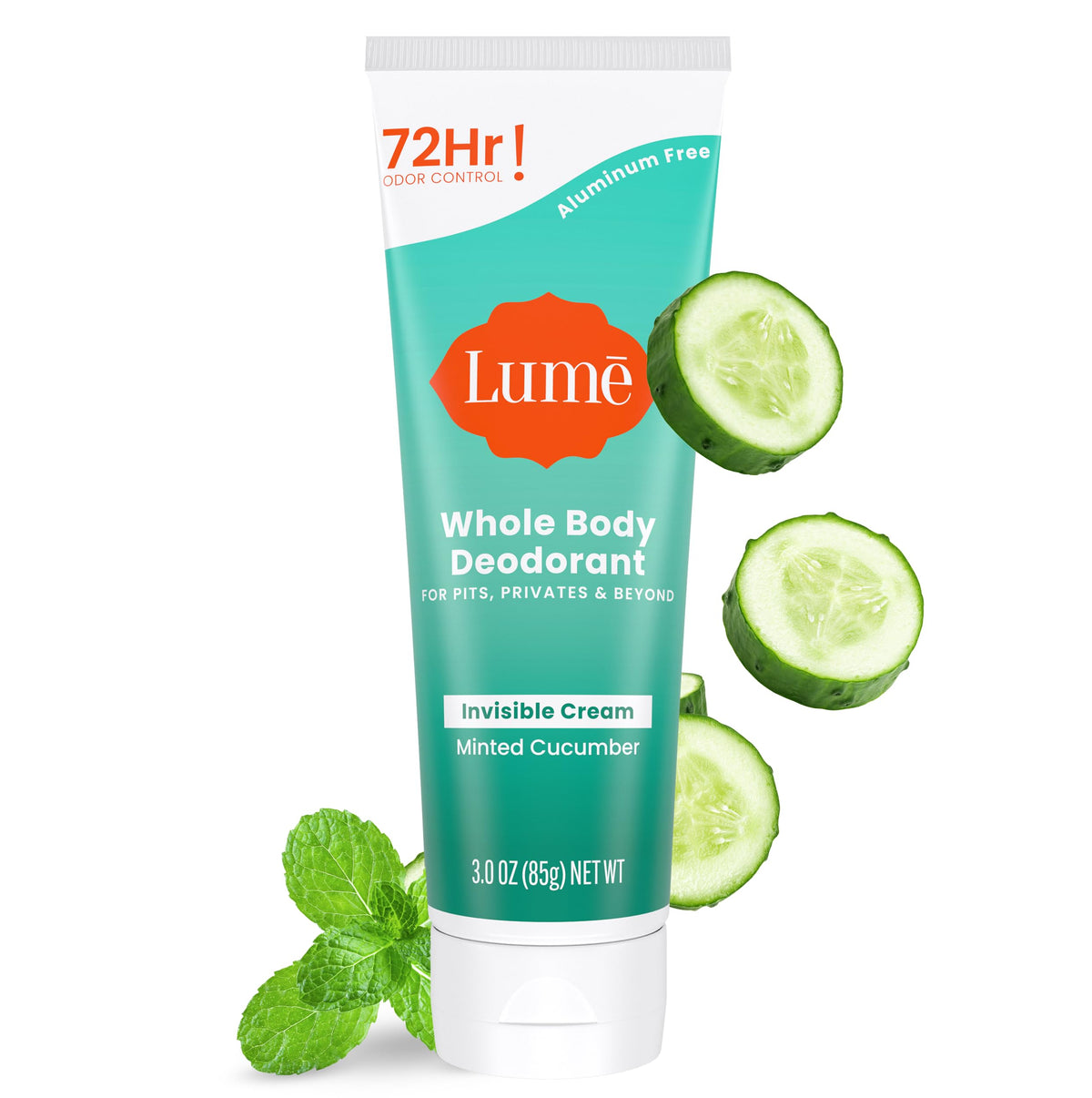 Lume Whole Body Deodorant - Cream Tube - 3 oz, 2 pk (Soft Powder)