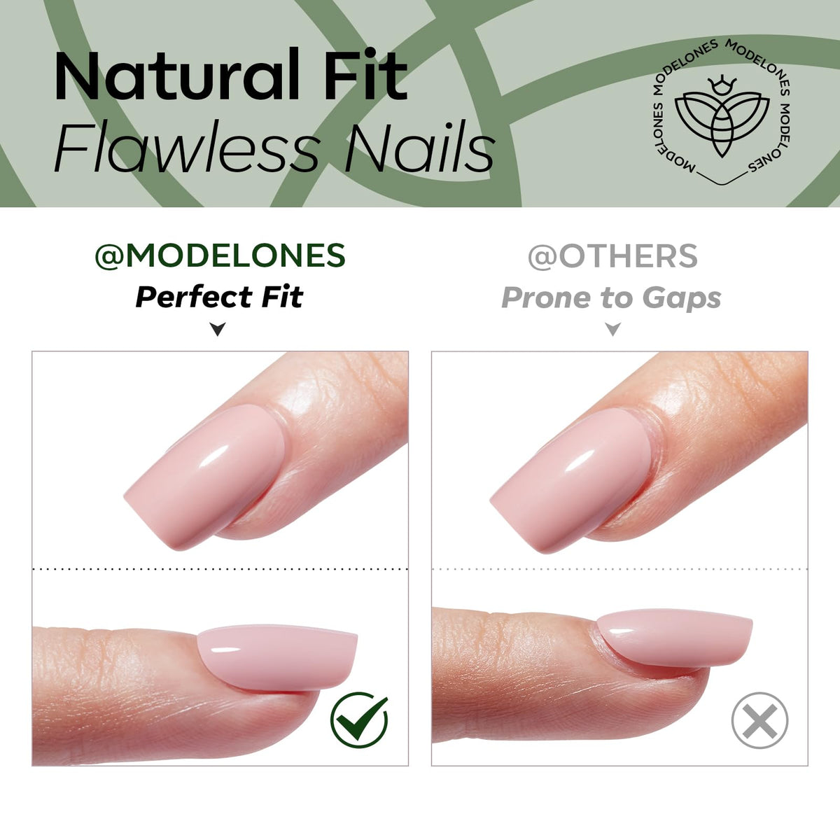 Modelones Black Press on Nails Short, Halloween Oval Fall Fake Nails