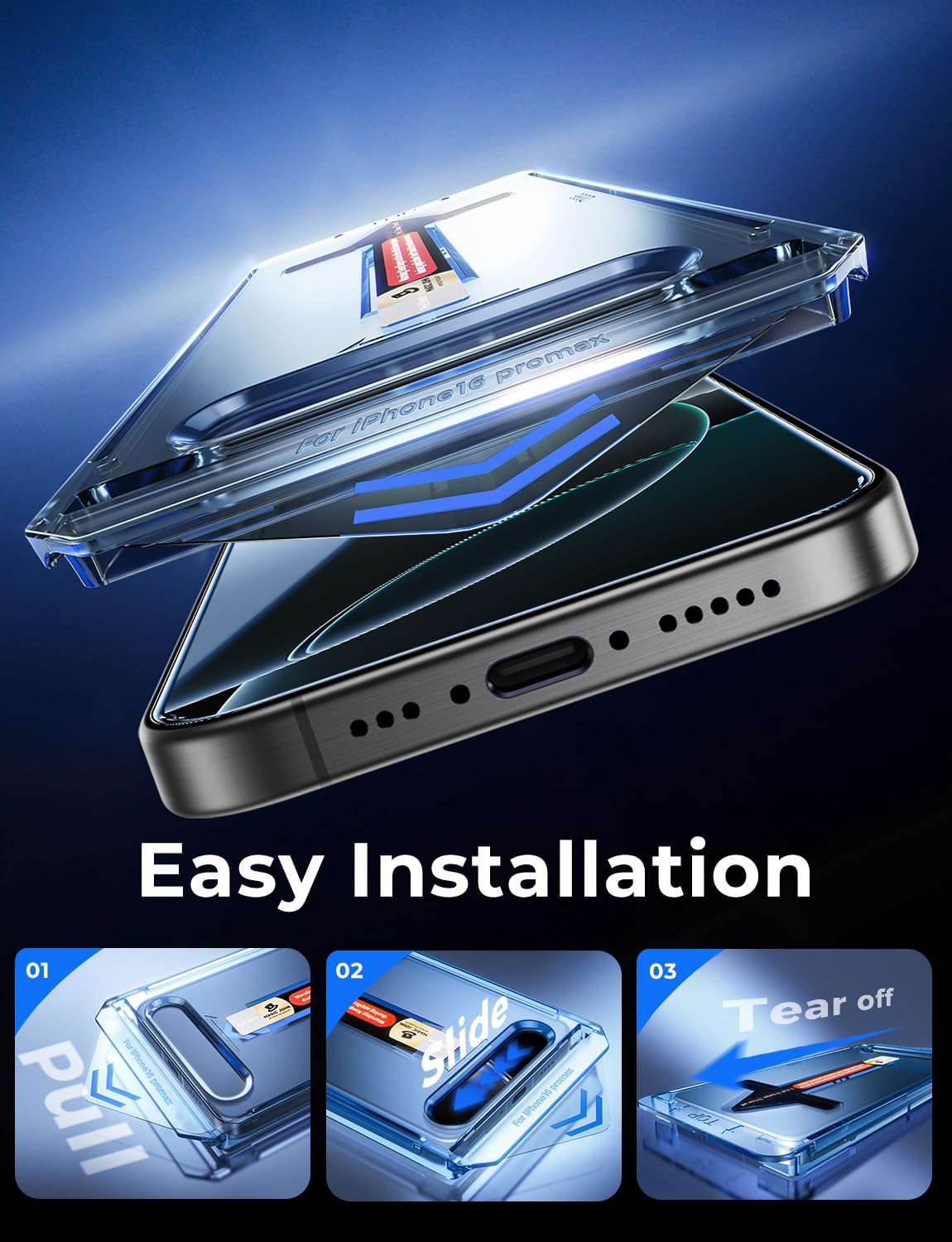 MAGIC JOHN for iPhone 18 Pro Max Screen Protector Easy Installation