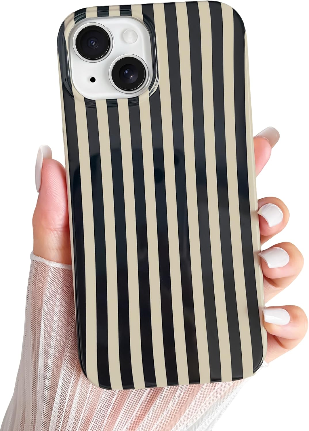 Yeddabox for iPhone 17 Pro Max Case Cute Striped Phone Case Soft TPU Slim Shockproof Phone Cover for Women Girls, Pink