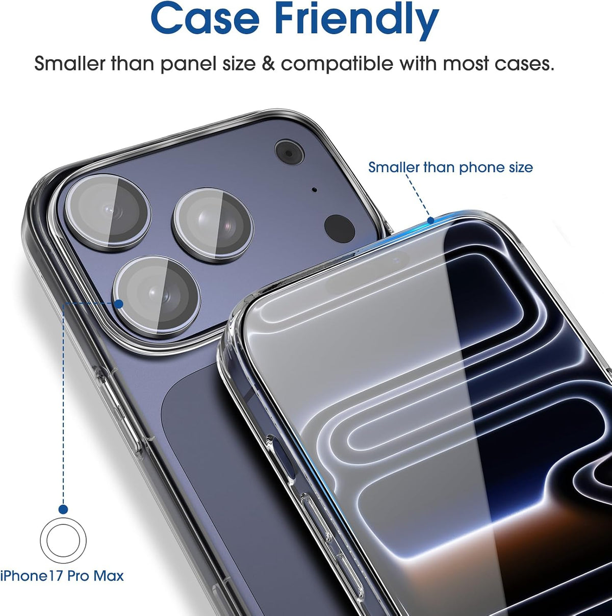 amFilm OneTouch for iPhone 18 Pro Max 6.9'' Screen Protector Tempered Glass