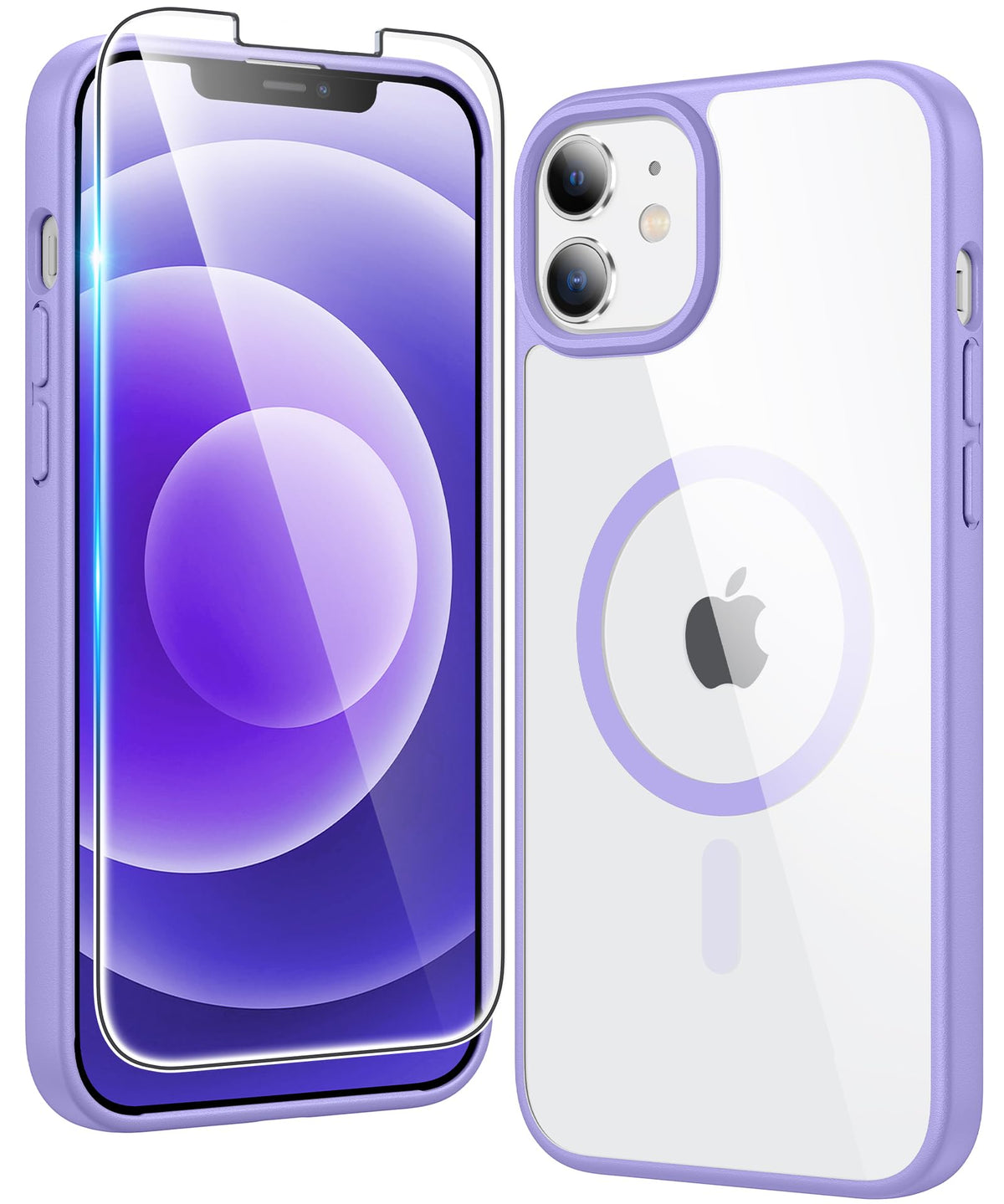 FNTCASE Magnetic for iPhone 15/14/13 Case, Clear