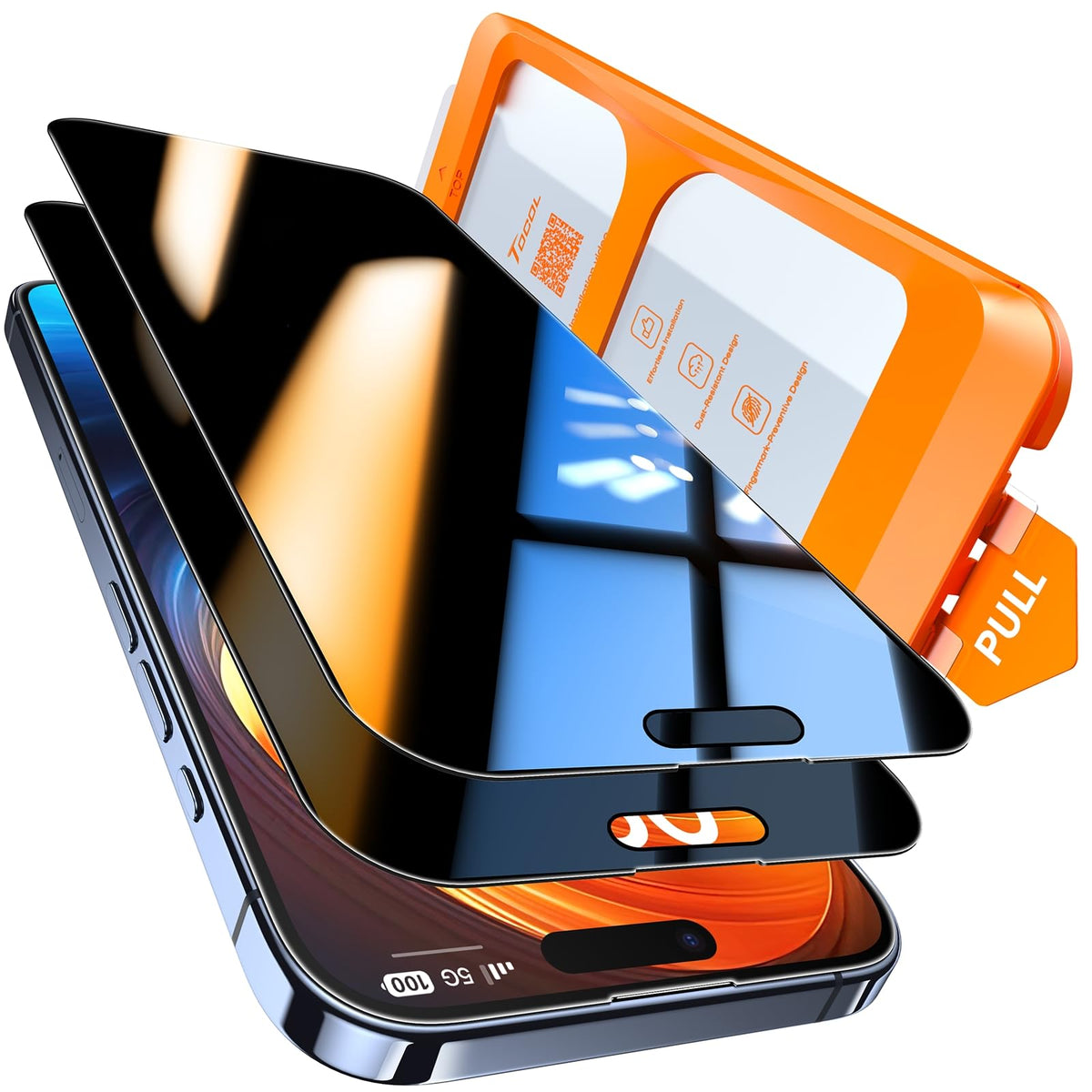 TOCOL for iPhone 17 Screen Protector, Easy Installation