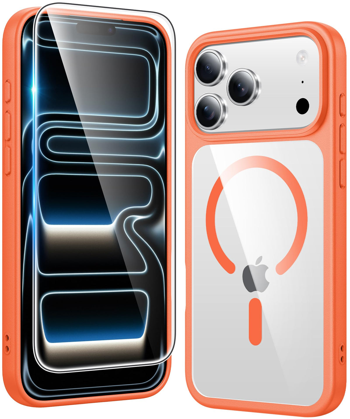 FNTCASE Magnetic for iPhone 15/14/13 Case, Clear