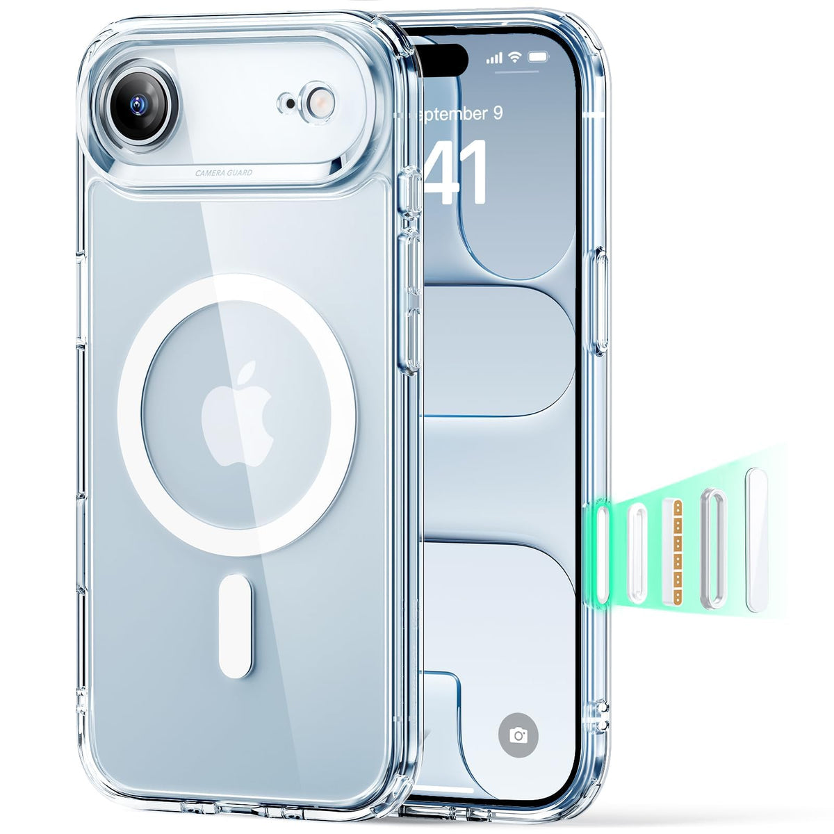 ESR Classic Hybrid for iPhone 18 Pro Max/17 Pro Max Case, Frosted Black