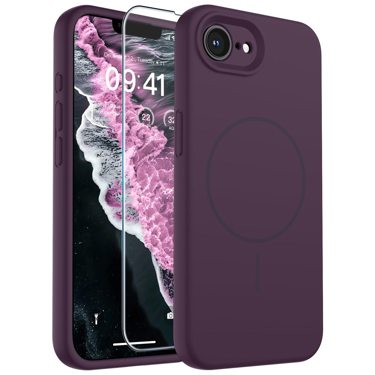 SUPFINE Silicone & Magnetic for iPhone 16 Pro Case