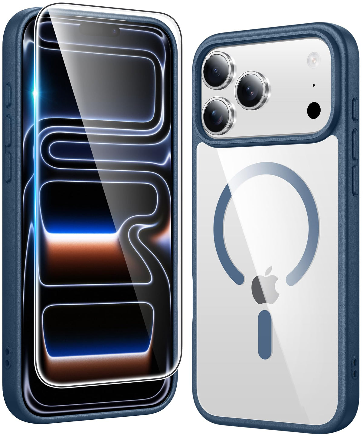FNTCASE Magnetic for iPhone 15/14/13 Case, Clear