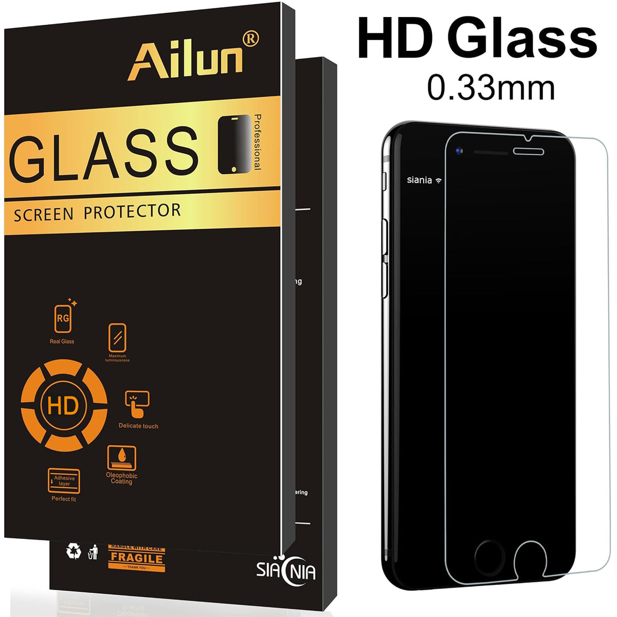 Ailun 3 Pack Screen Protector for iPhone 16 / iPhone 15 / iPhone 15 Pro