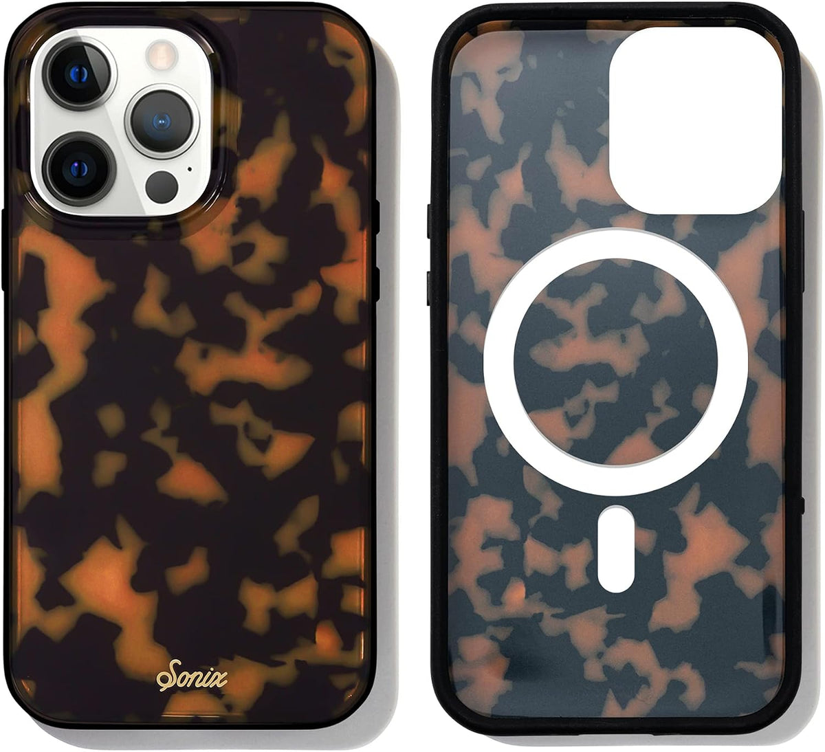 Sonix Case for iPhone 18 Pro, 17 Pro | Abstract Stripe Brown/Blue
