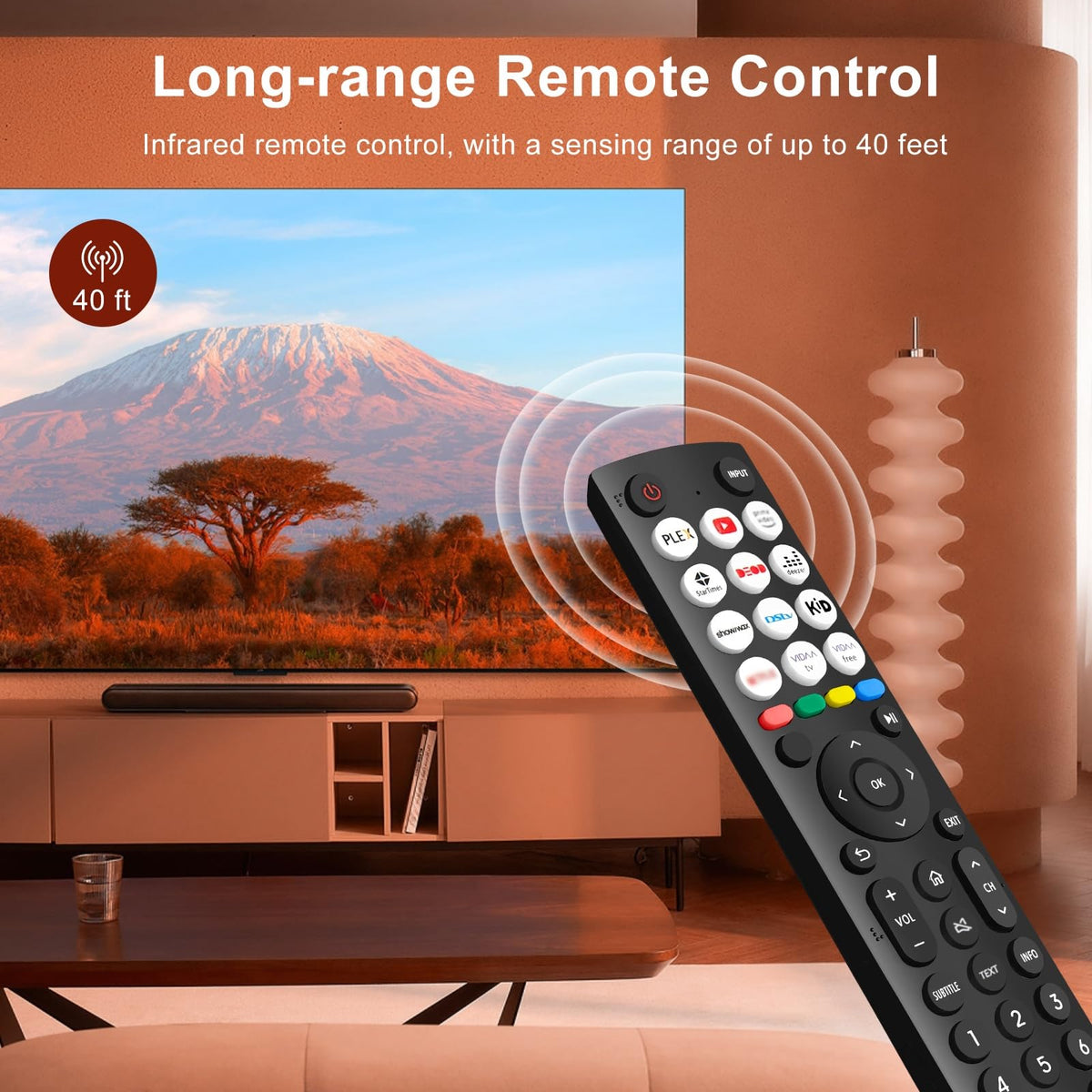 Samsung Universal TV Remote Control – Samsung TV Remote Replacement with Netflix, Prime Video, Rakuten Buttons for All S amsung LED QLED UHD 4K 8K Smart TVs