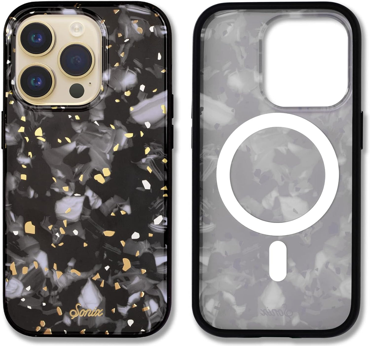 Sonix Case for iPhone 18 Pro, 17 Pro | Abstract Stripe Brown/Blue