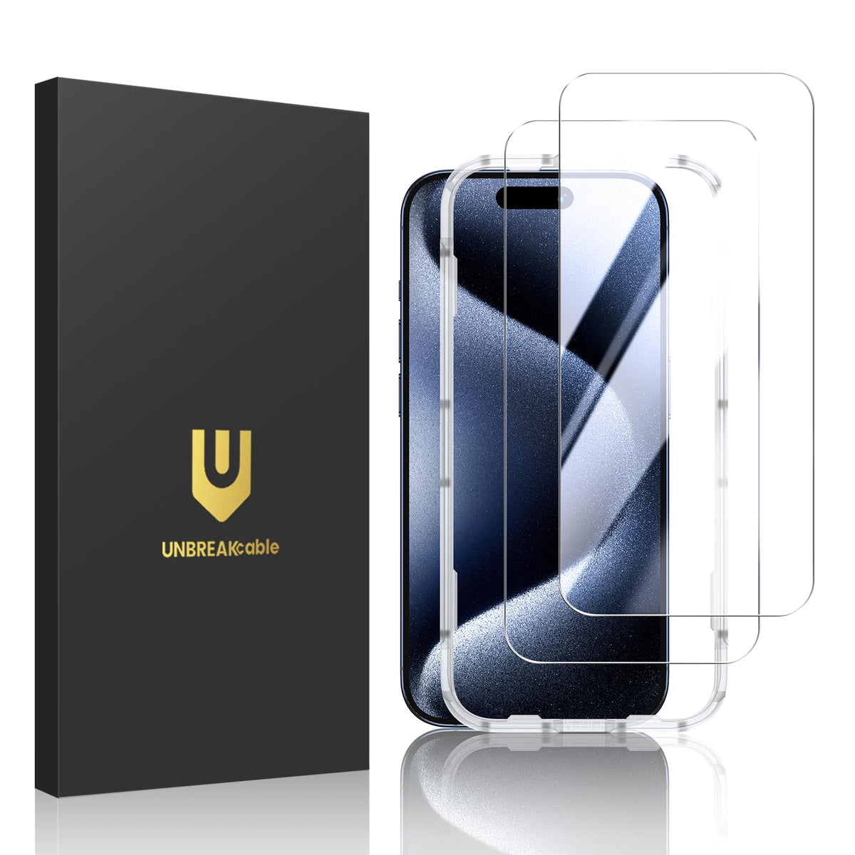 UNBREAKcable 2-Pack Screen Protector for iPhone 14 Plus/13 Pro Max