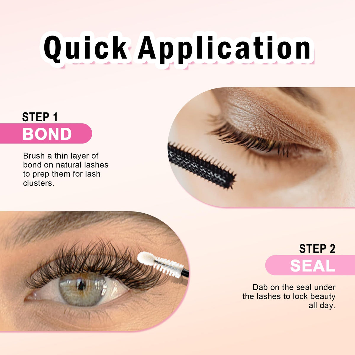 LA MAESII Lash Remover for Lash Clusters 5ML Clear Remover for Lash Cluster