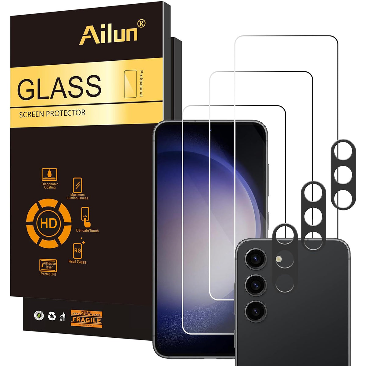 Ailun Screen Protector + Camera Lens Protector for Galaxy S26 Ultra