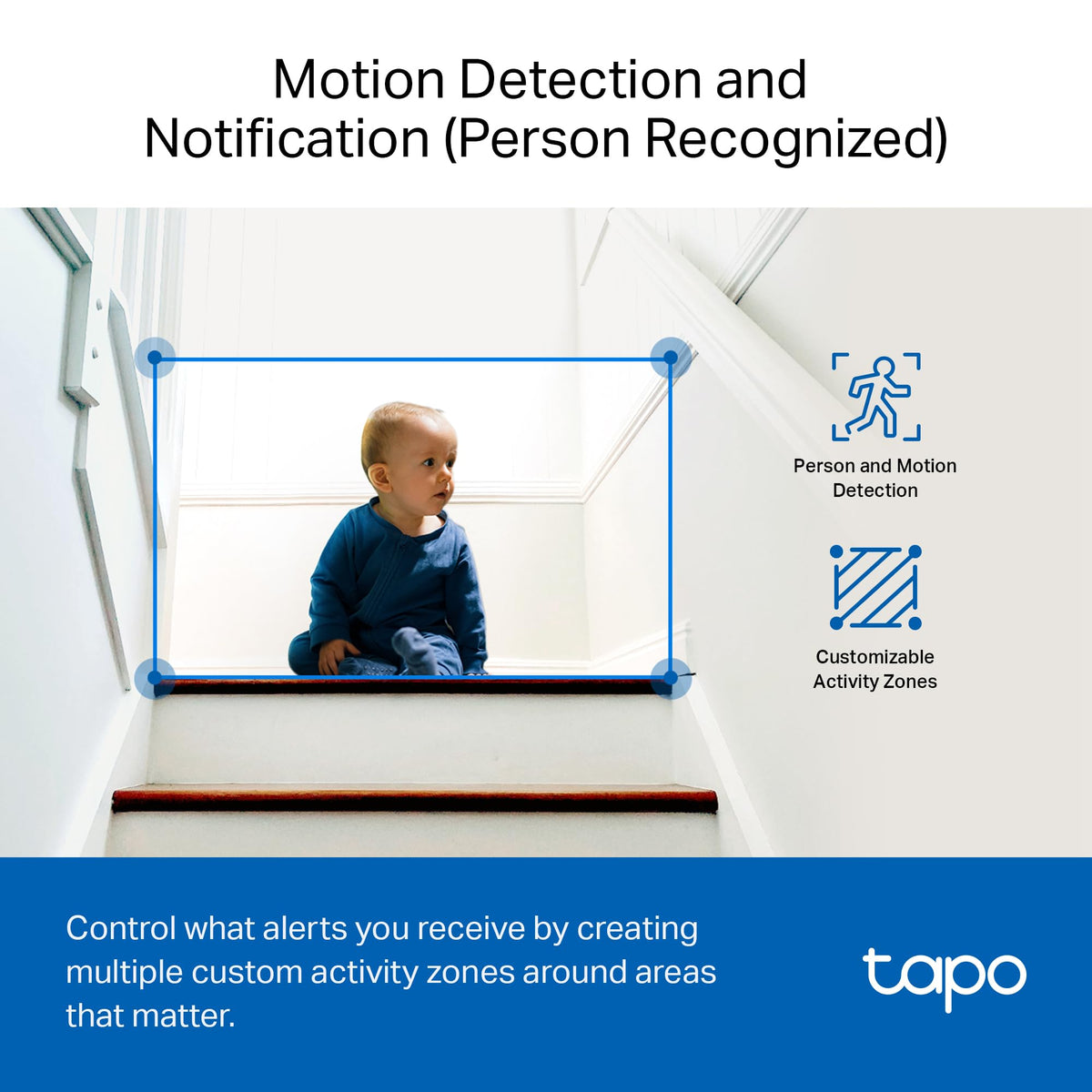 Tapo 1080P Indoor Security Camera, Baby Monitor, Dog Camera, Wired, C100