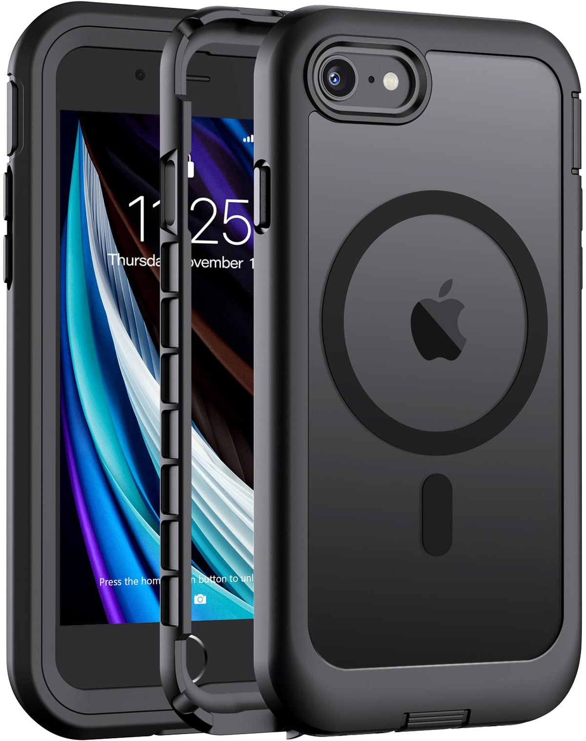 jaroco Magnetic for iPhone 15 Case Heavy Duty Protection Black