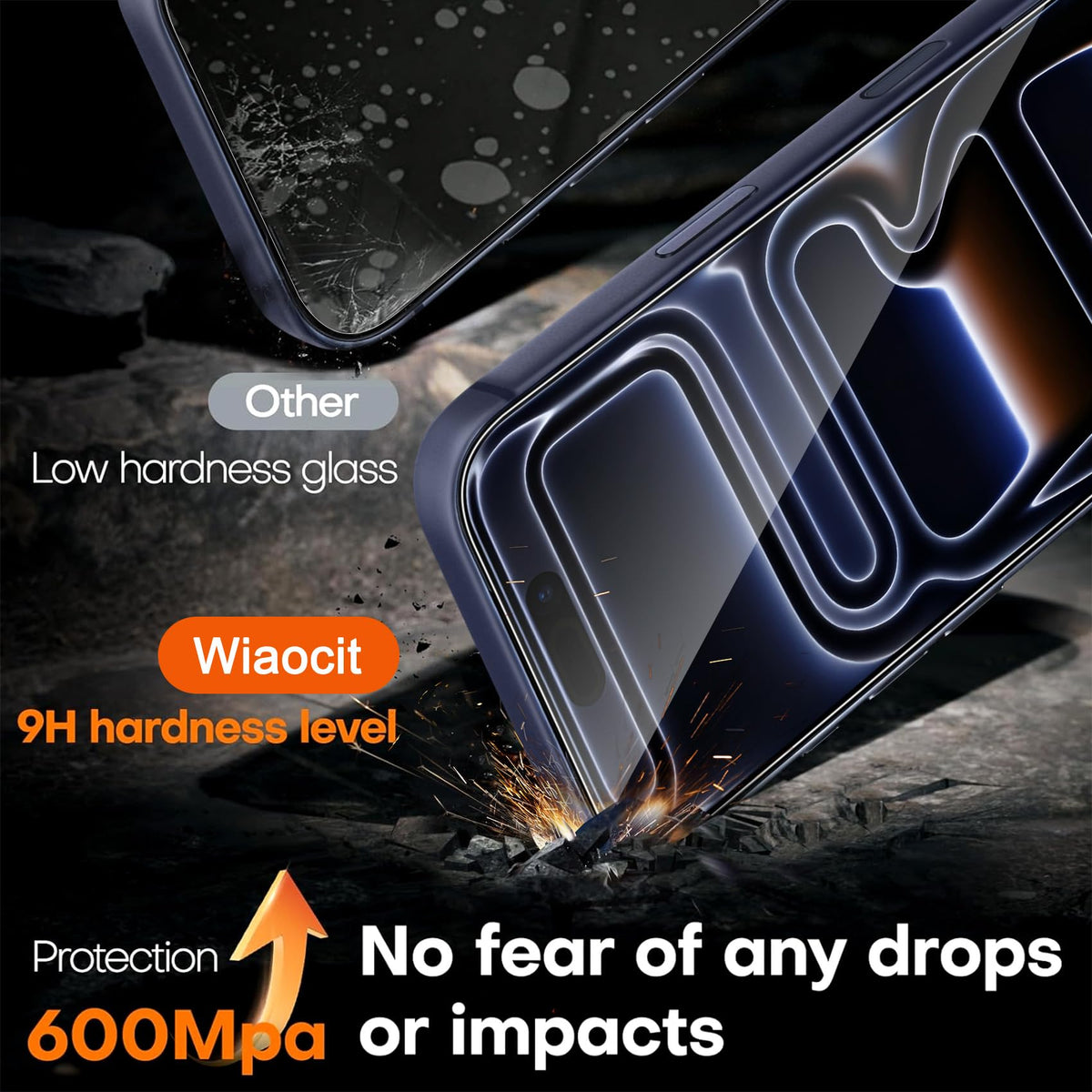 Wiaocit Tempered Glass Screen Protector for iPhone 13