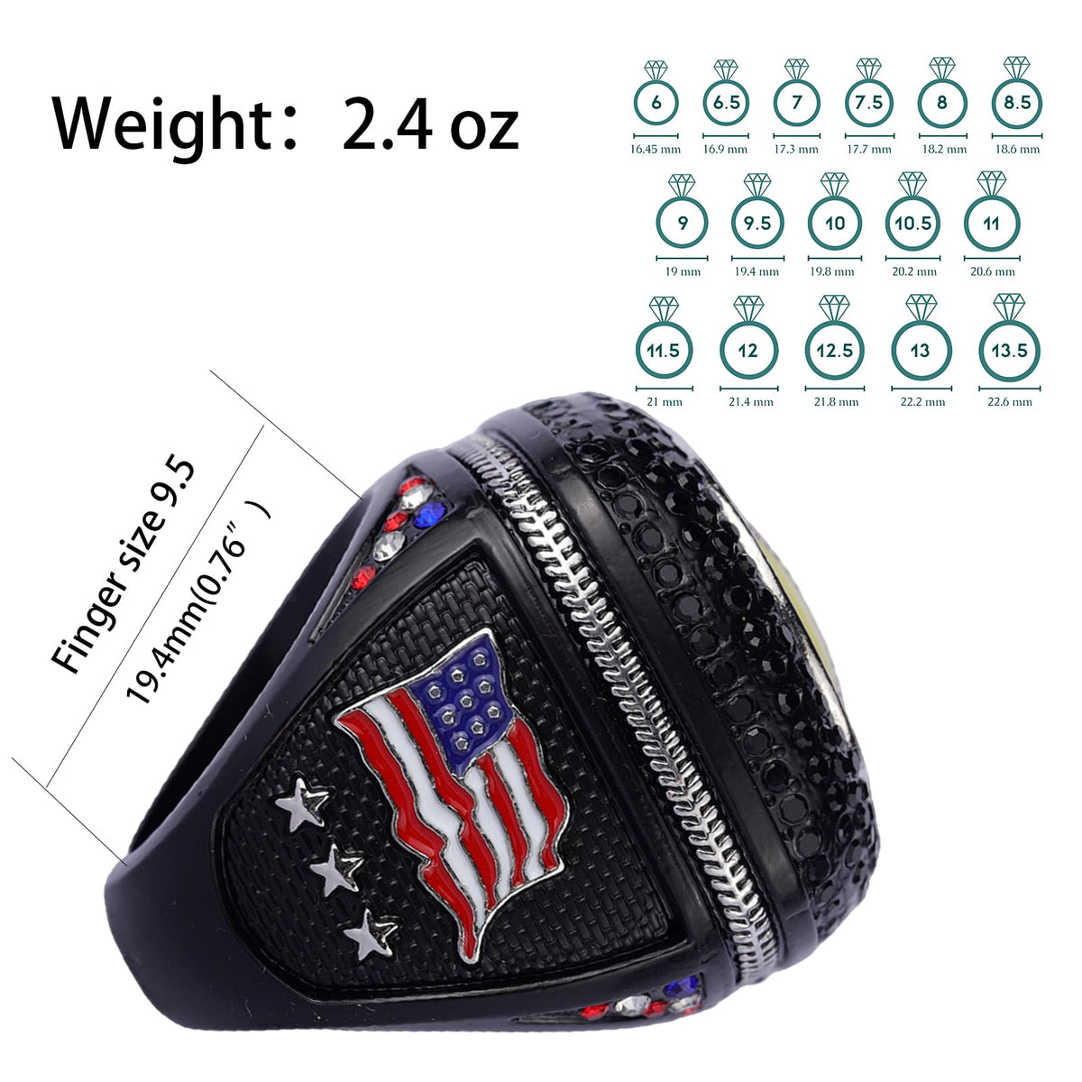 12 pcs Pack Date 2026 League Softball Sports Awards Championship Trophy Ring Size 9.5 Softball League Awards,Softball Team Awards,Softball Players Awards