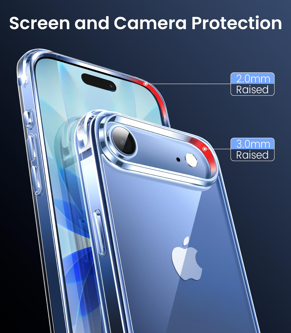 Mkeke for iPhone 18 Pro Max Case Clear [Not-Yellowing]