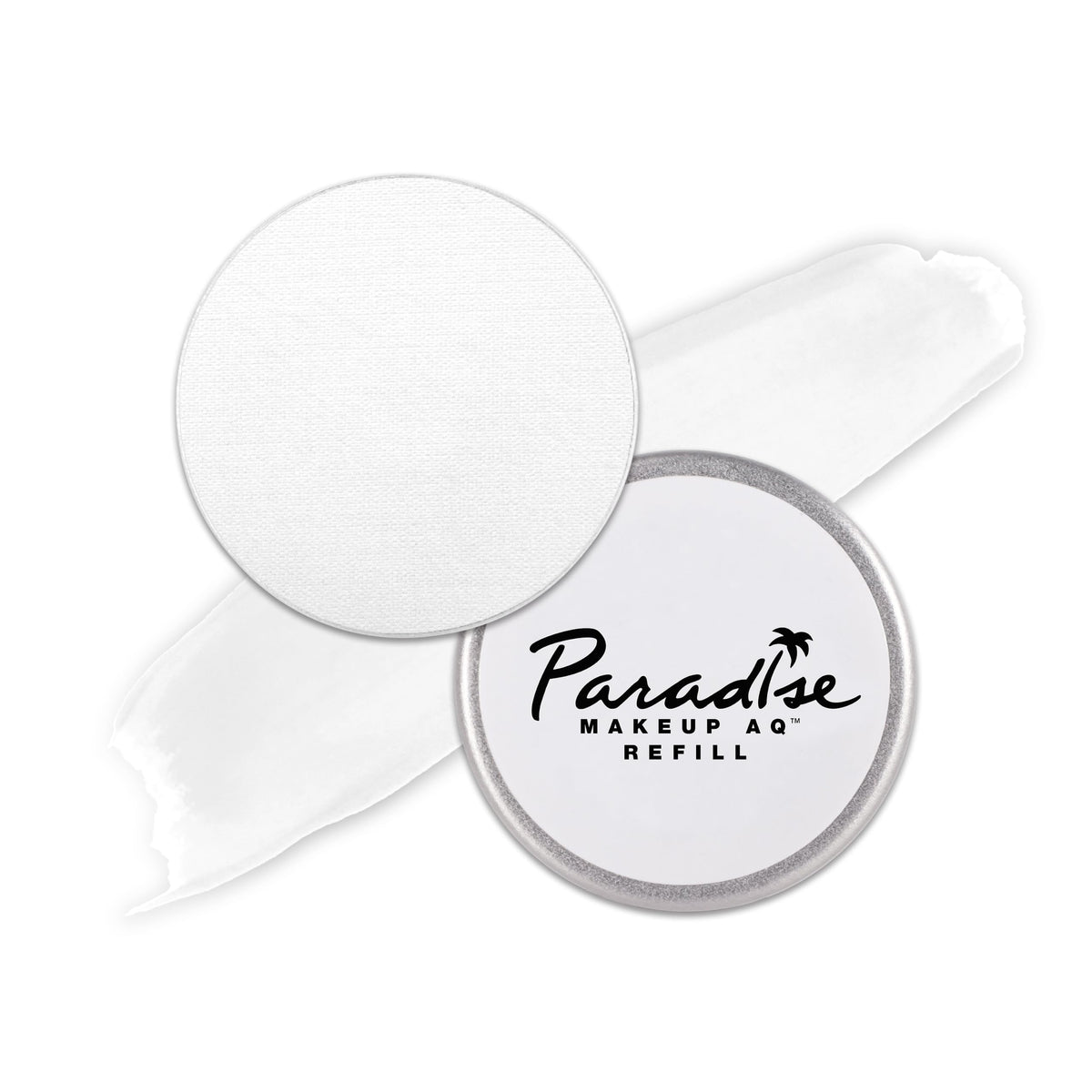 Mehron Makeup Paradise AQ - WHITE, Water-Activated Face & Body Paint