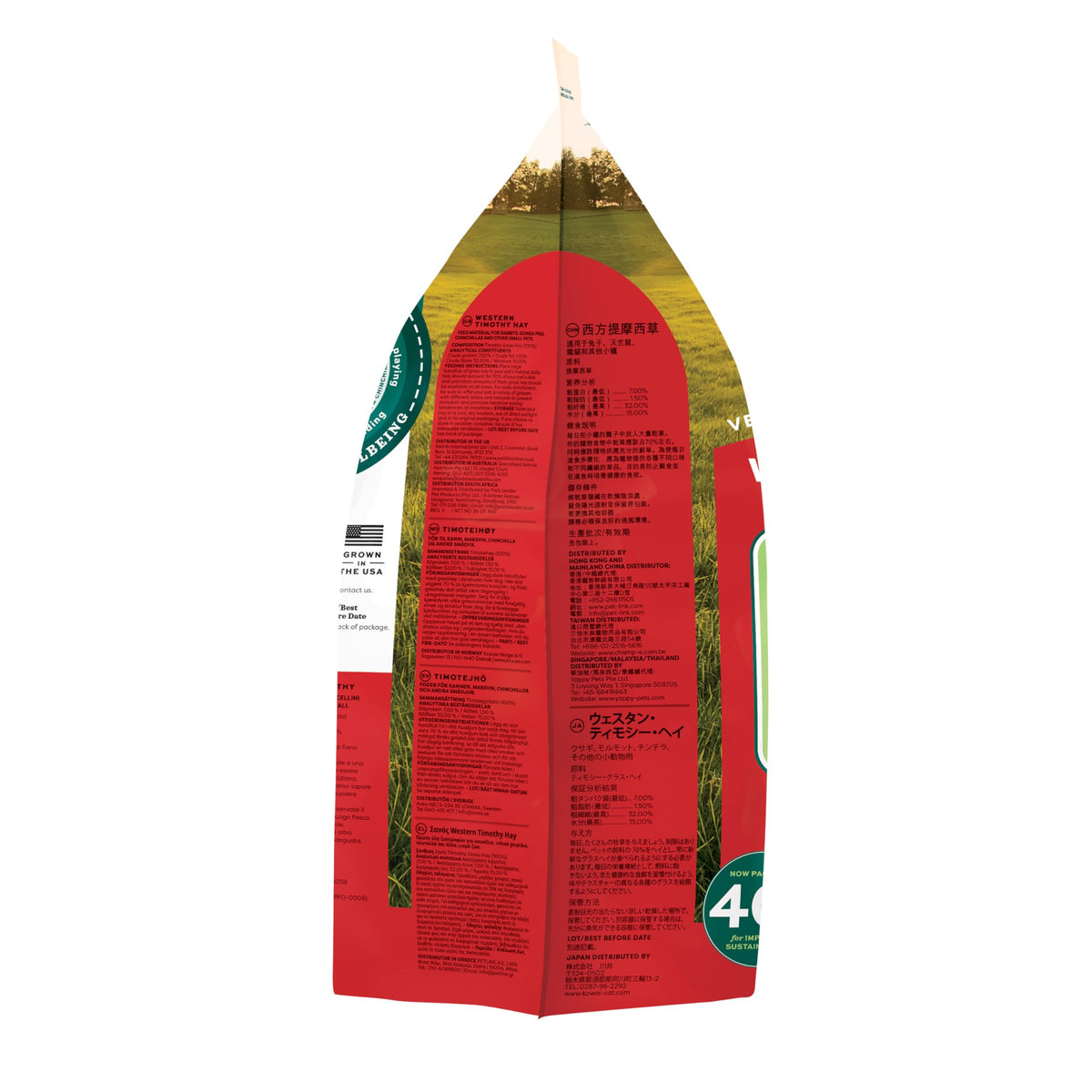 Oxbow Western Timothy Hay, Rabbit & Guinea Pig Hay, High Fiber, USA, 90 oz