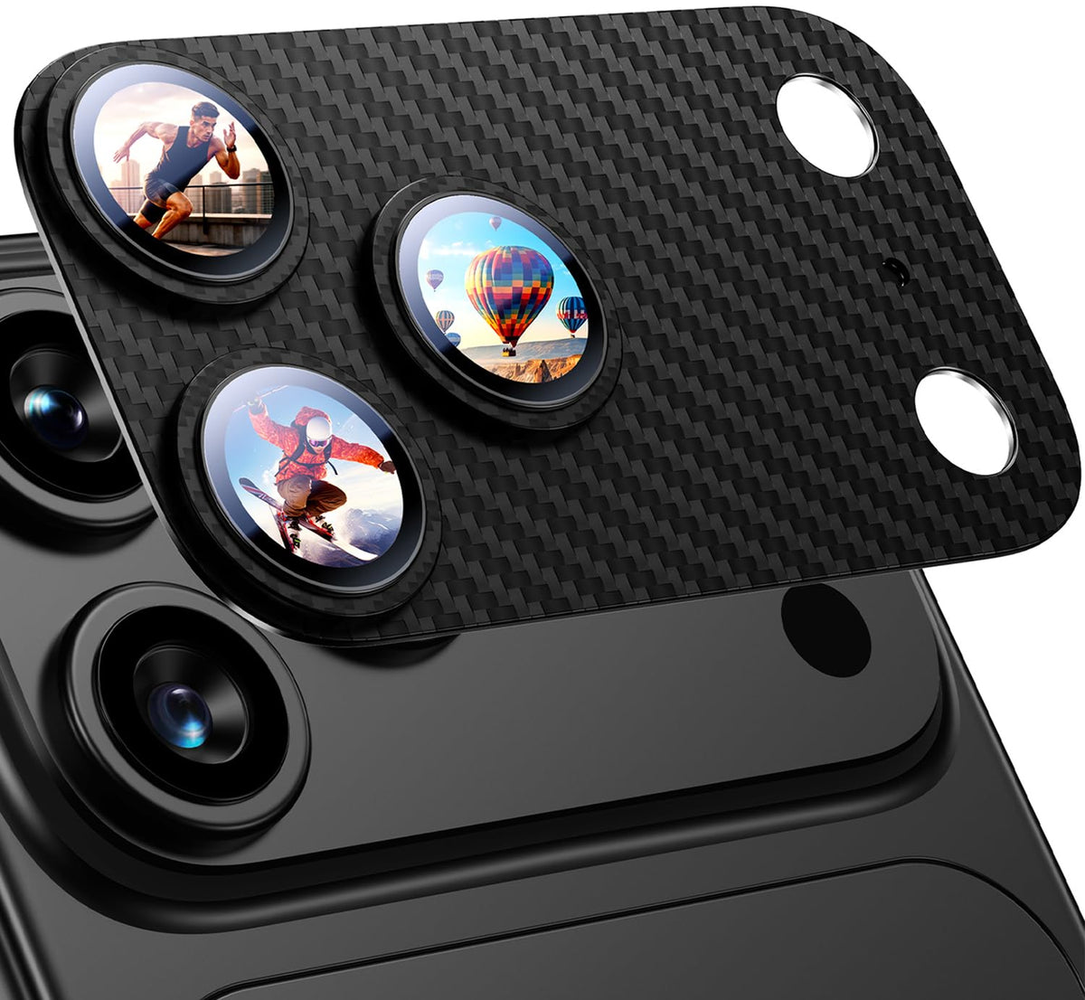 Uyiton for iPhone 18 Pro Camera Lens Protector, Metal Frame Glass Cover
