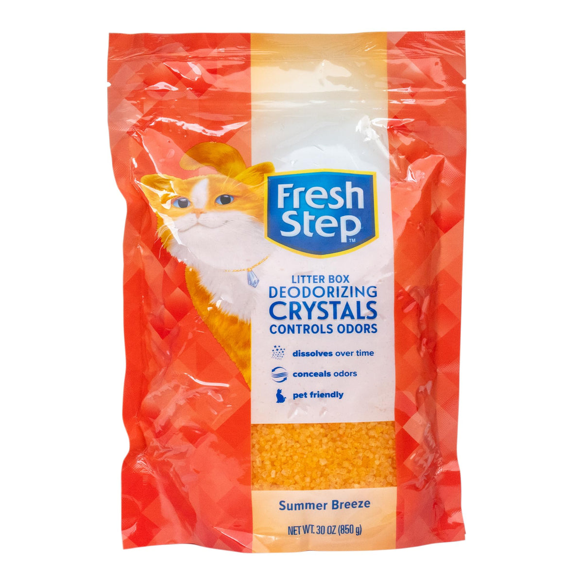 Fresh Step - Cat Litter Deodorizer, Litter Box Crystals, Fresh Scent, 15 oz