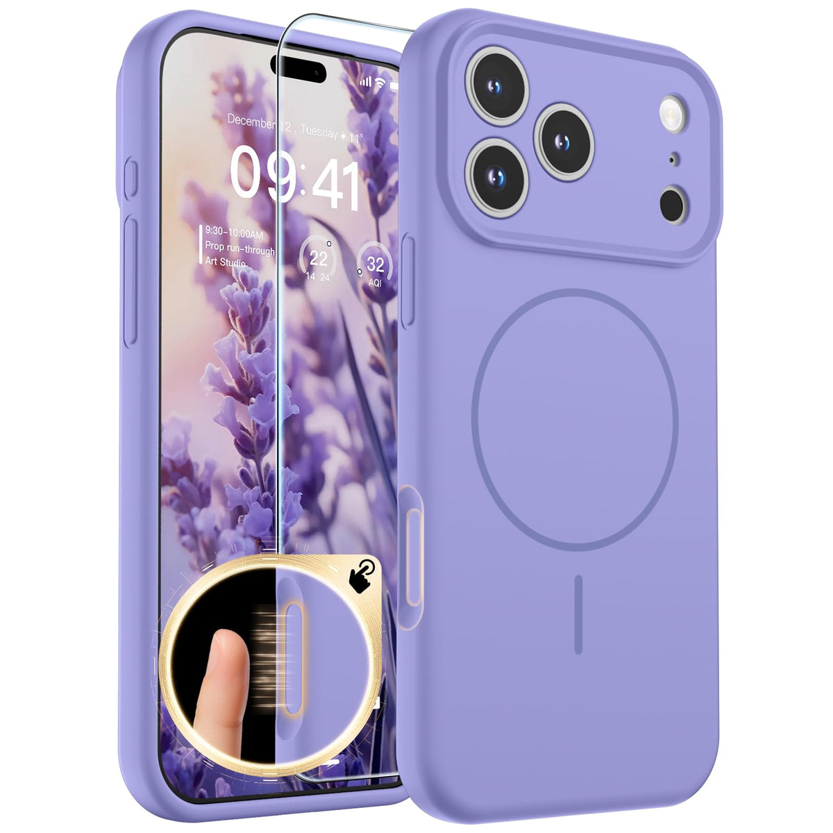 SUPFINE Silicone & Magnetic for iPhone 16 Pro Case