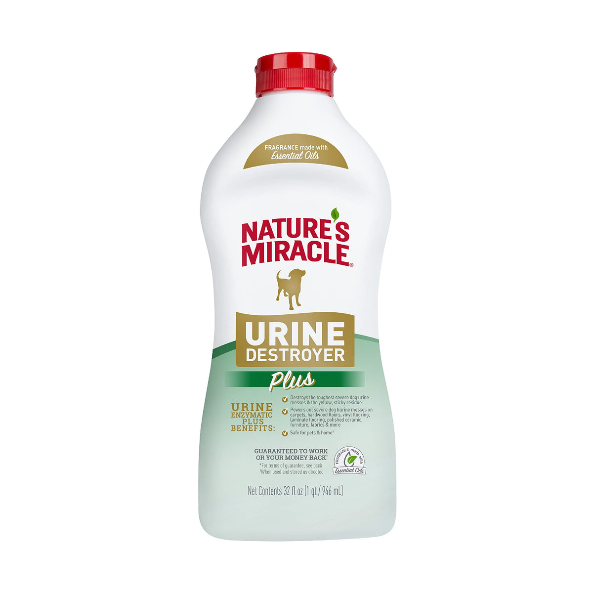 Nature's Miracle Dog Urine Destroyer Plus, Enzymatic Cleaner, 32 oz