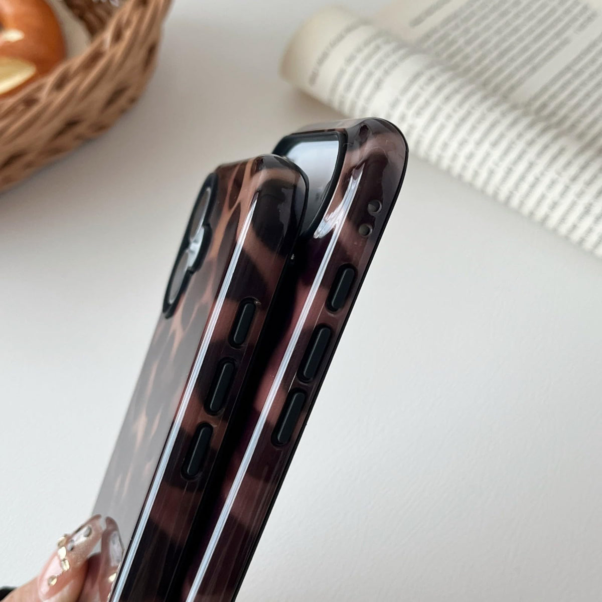 Longlayss Compatible with iPhone 15 Pro Case Tortoise Shell Phone Case