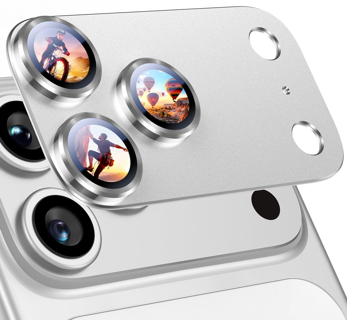 Uyiton for iPhone 18 Pro Camera Lens Protector, Metal Frame Glass Cover