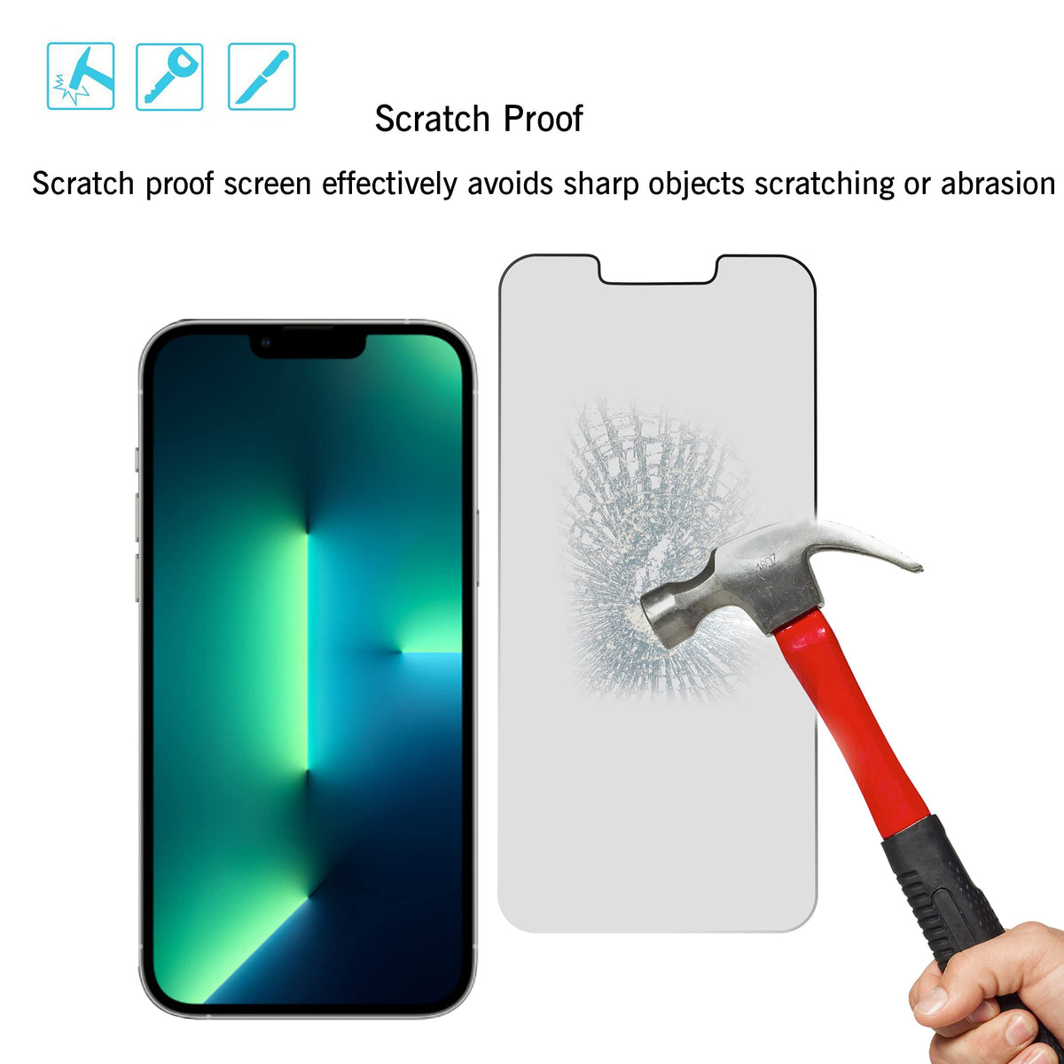 Ailun 3 Pack Privacy Screen Protector for iPhone 17 Pro Max, Tempered Glass