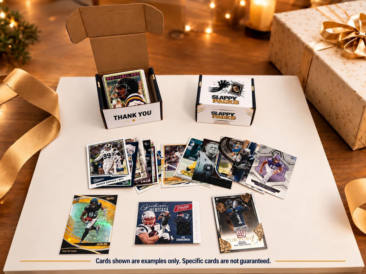 Football Card Repack Lot - 60 Assorted Cards with 15+ Rookies, Inserts, Parallels - Slappy Packs - Sports Collectibles
