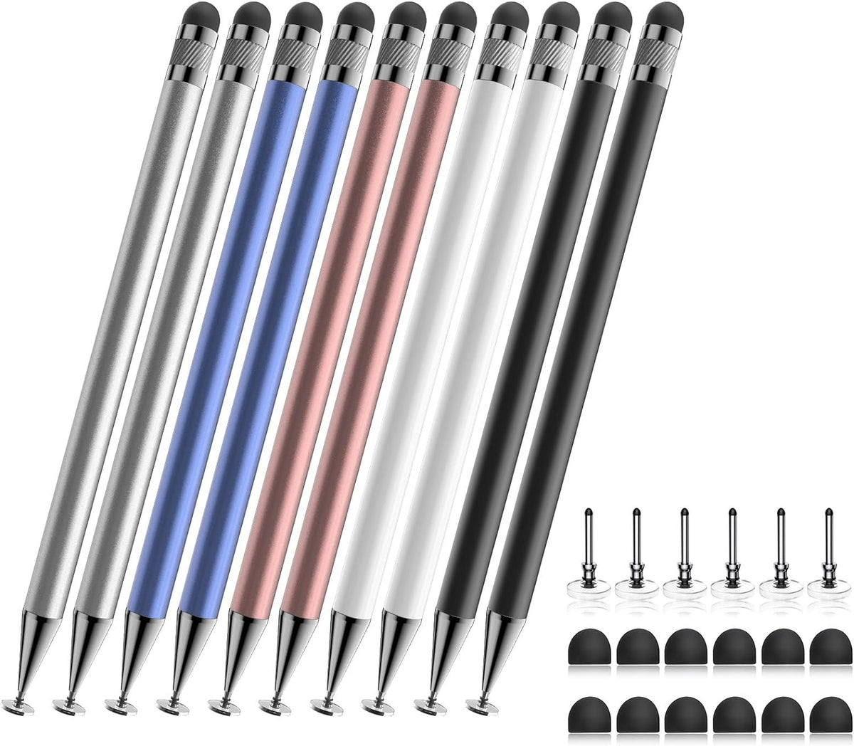 Bopomofo Stylus(5 Pcs),2-in-1 Stylus Pen for Touchscreen,Capacitive Stylus