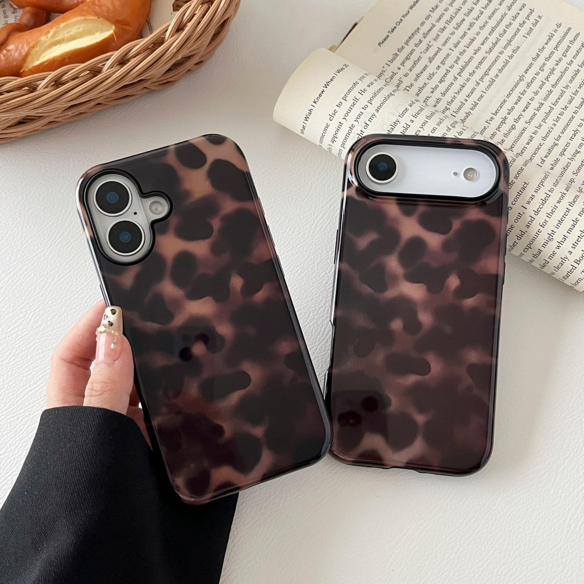 Longlayss Compatible with iPhone 15 Pro Case Tortoise Shell Phone Case