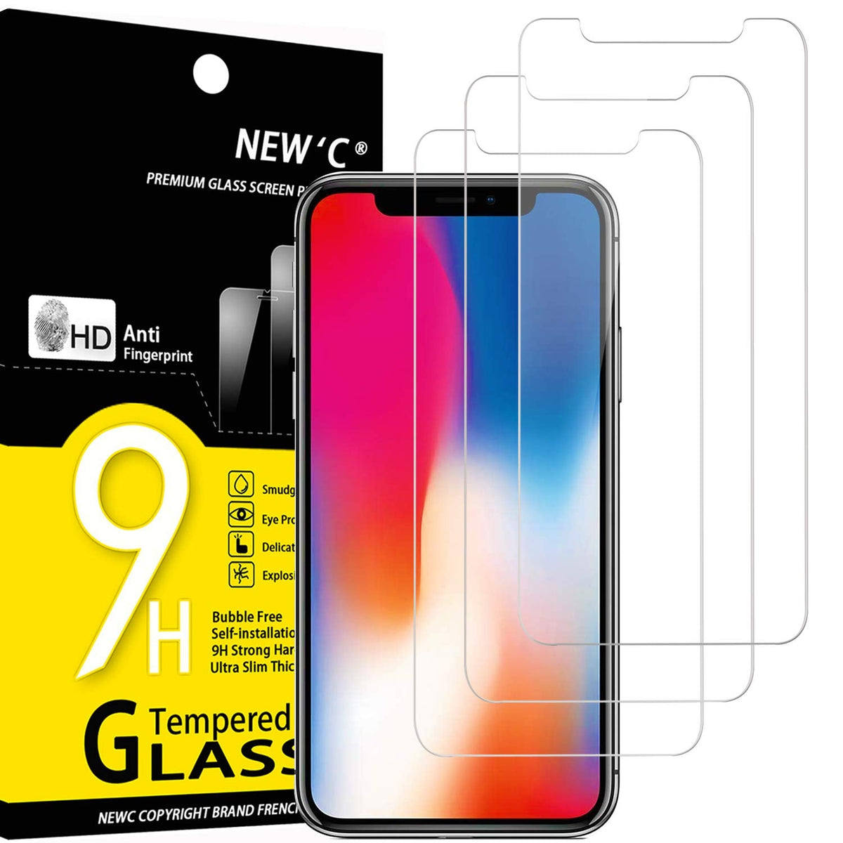 NEW'C for iPhone 17 Pro Max, iPhone 16 Pro Max Screen Protector HD Clear
