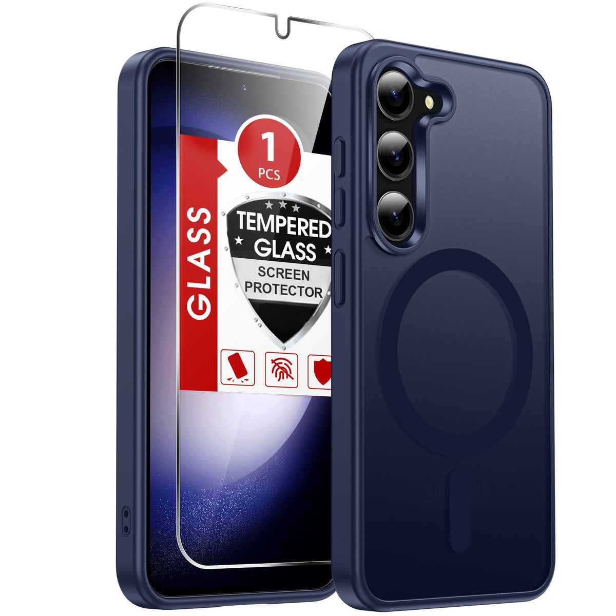 LeYi for Pixel-8A Phone Case: MagSafe Fit & Screen Protector Crystal Clear