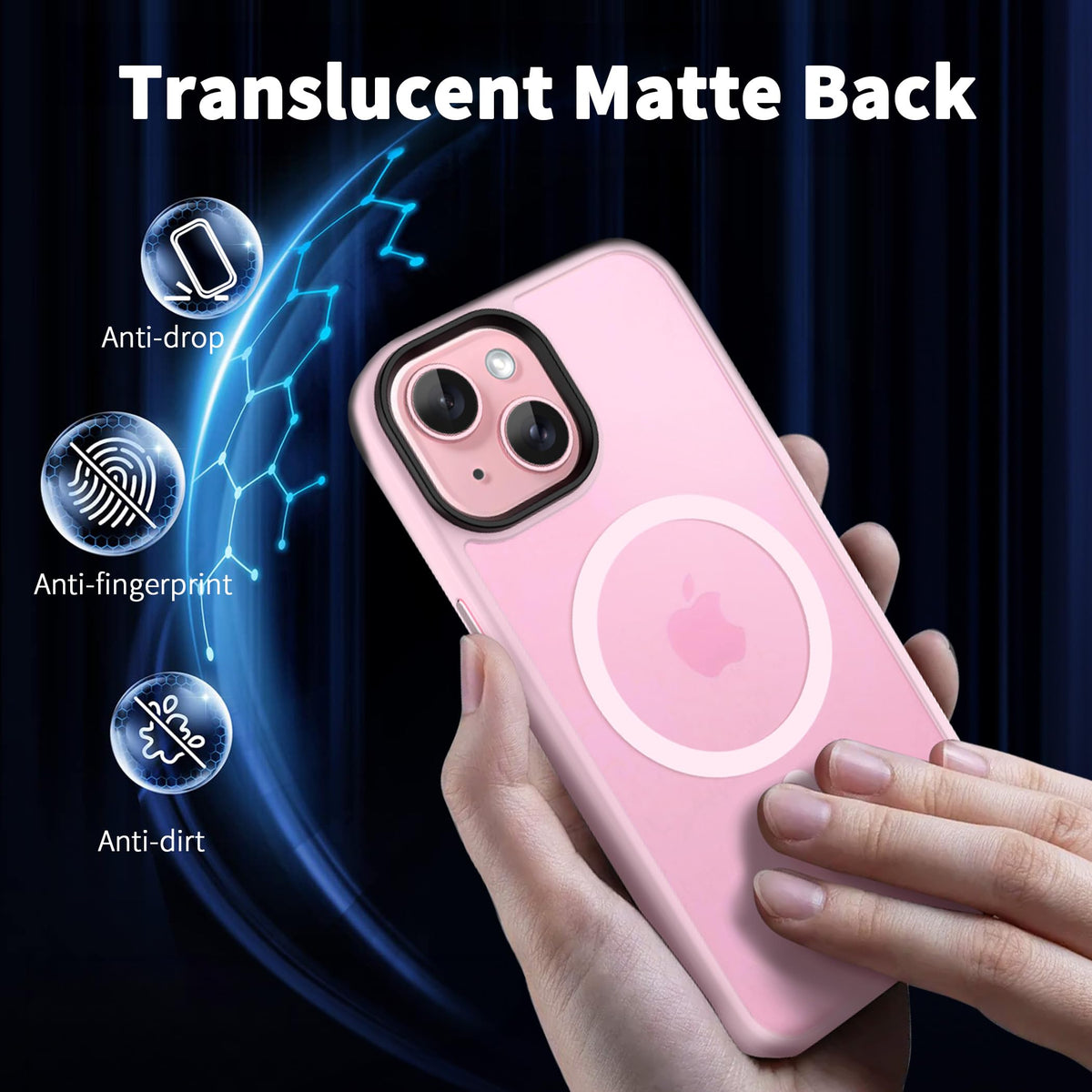 CACOE Magnetic Case for iPhone 17 6.3 inch, Light Purple