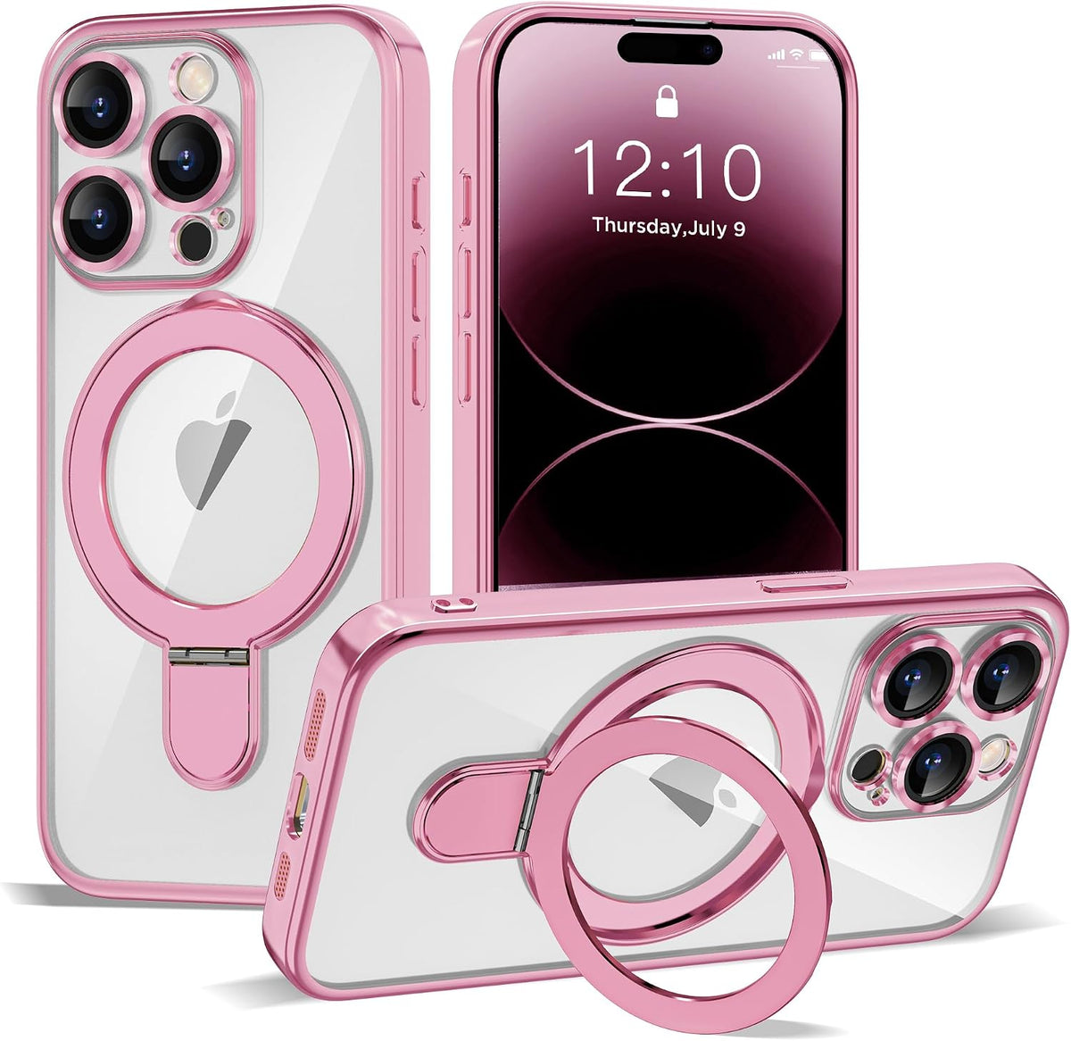 Marble Pattern Case for iPhone 11 with Stand 6.1",M-Purple