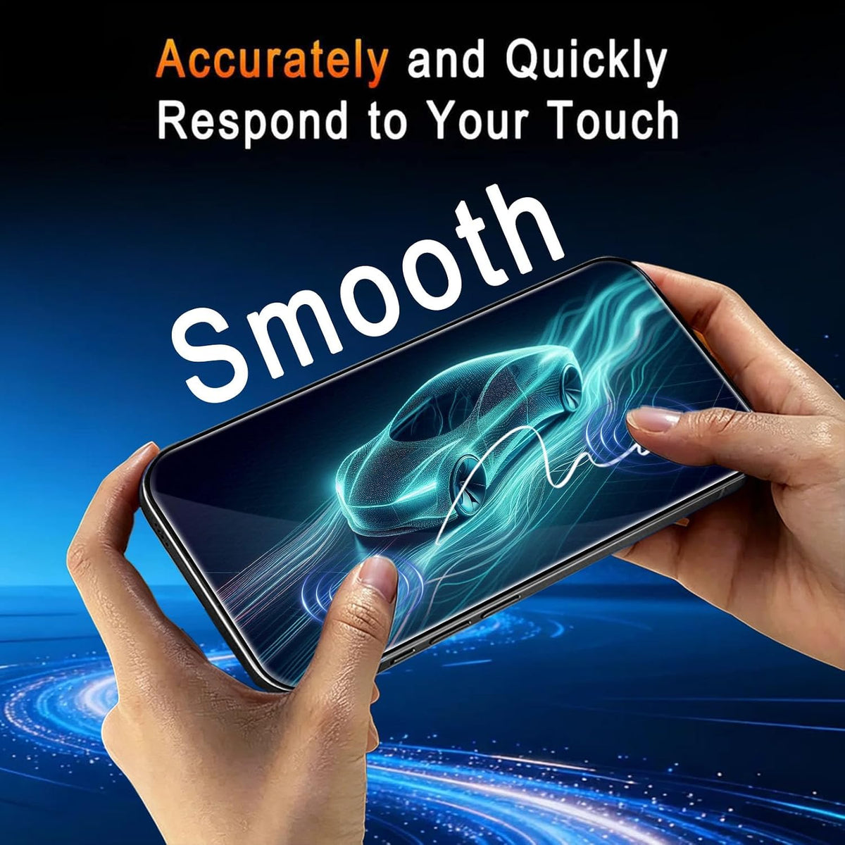 TZGZT 3 Pack Privacy Screen Protectors for iPhone Duo, Tempered Glass