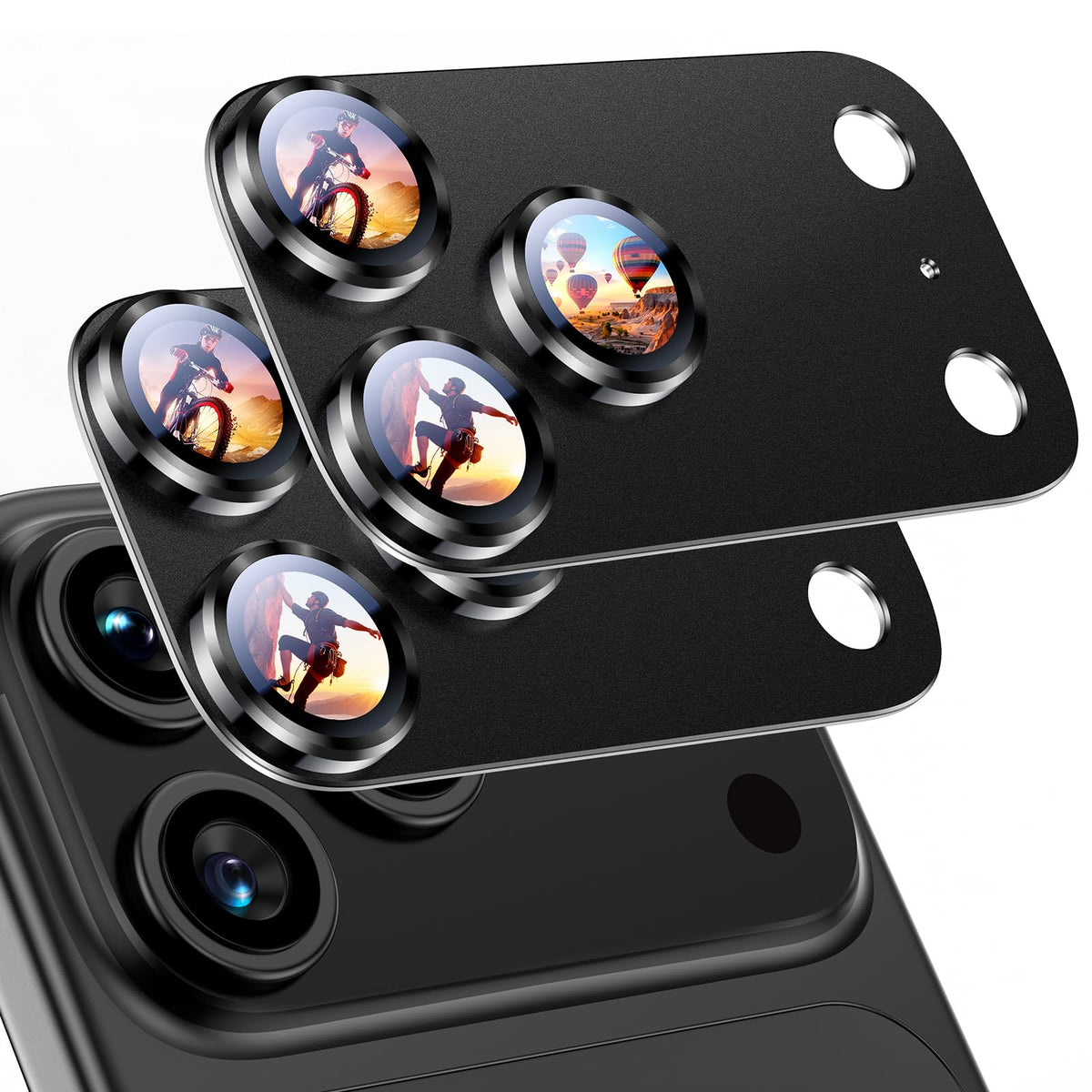 Uyiton for iPhone 18 Pro Camera Lens Protector, Metal Frame Glass Cover