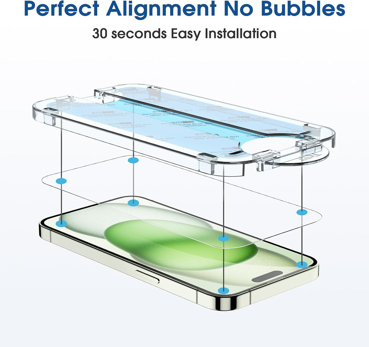 amFilm OneTouch for iPhone 18 Pro Max 6.9'' Screen Protector Tempered Glass