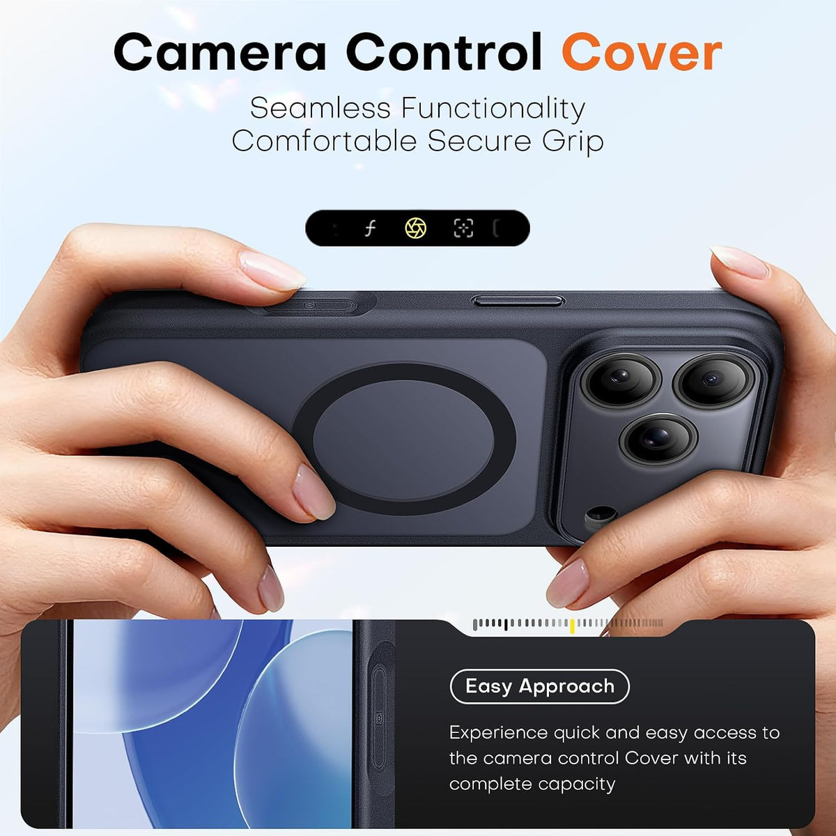 TAURI for iPhone 16 Pro Max Case, Compatible with MagSafe, Purple