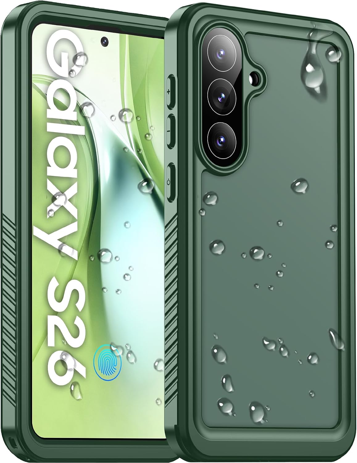 Temdan Compatible with iPhone 17 Pro Case,Waterproof Built-in Screen & Camera Protector IP68 Underwater Full Body 17FT Military Dropproof Shockproof Phone Case 6.3"-Blue/Clear