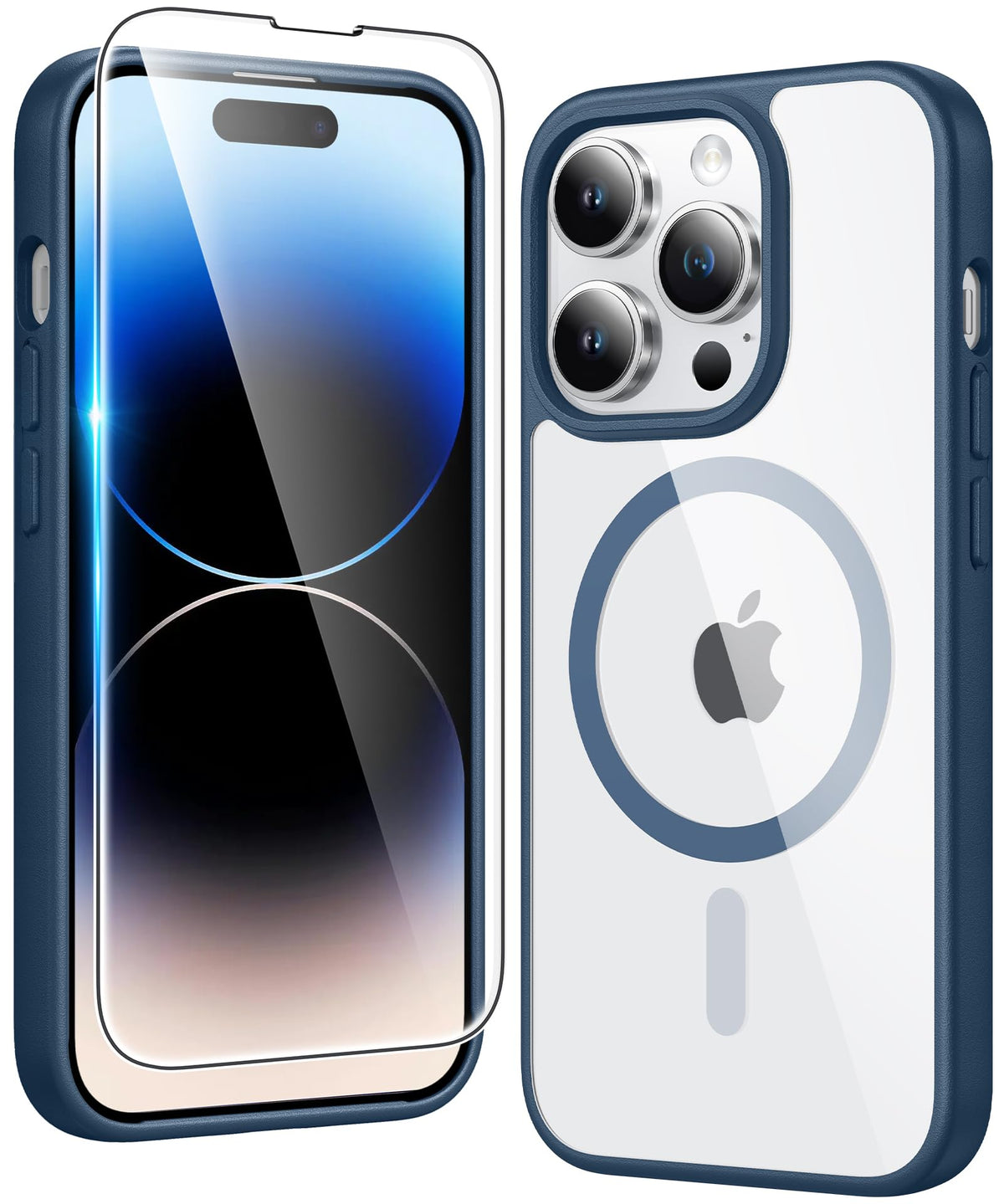 FNTCASE Magnetic for iPhone 15/14/13 Case, Clear