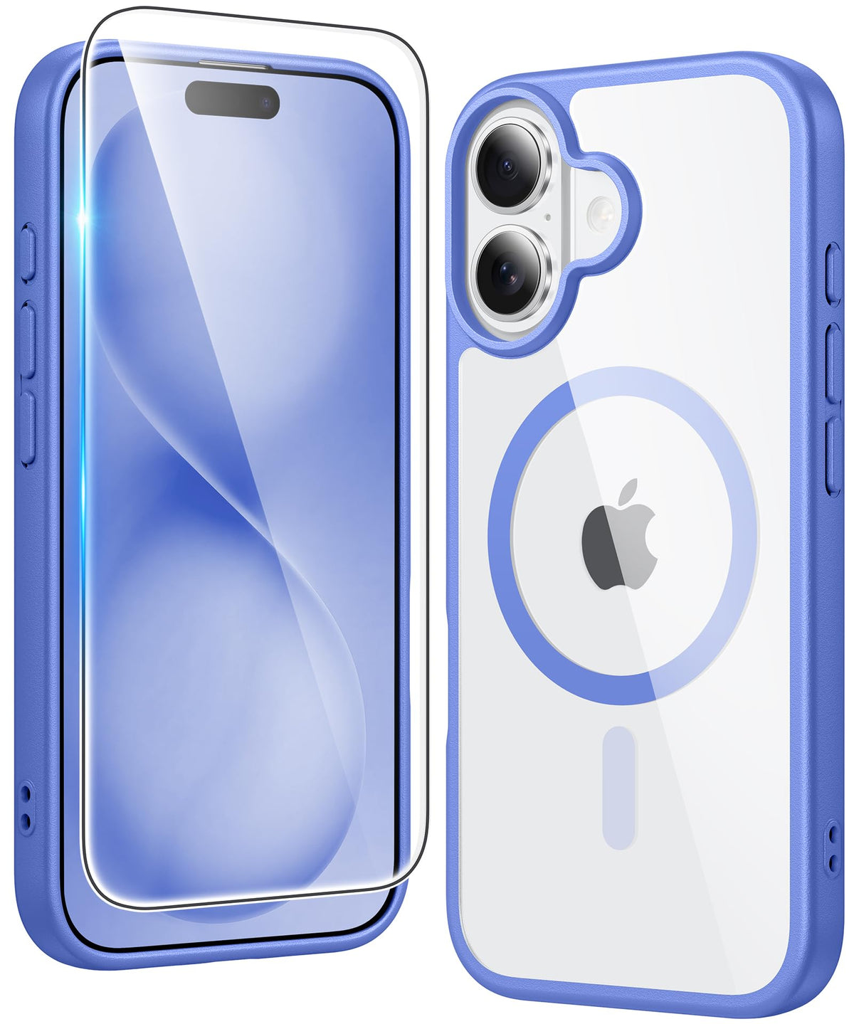 FNTCASE Magnetic for iPhone 15/14/13 Case, Clear