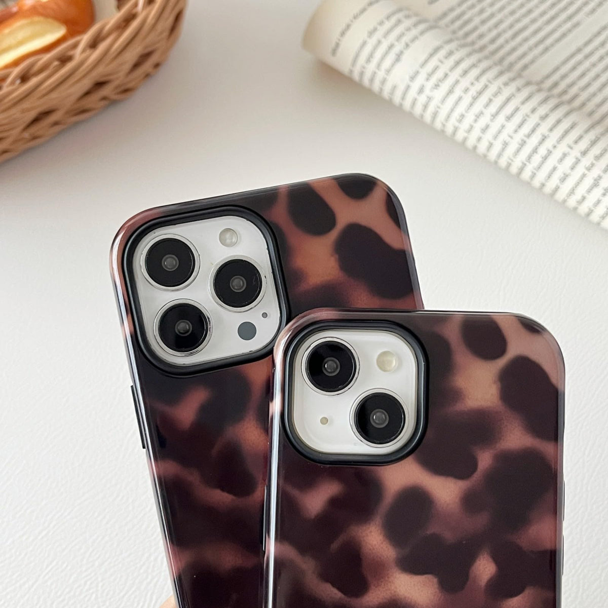Longlayss Compatible with iPhone 15 Pro Case Tortoise Shell Phone Case