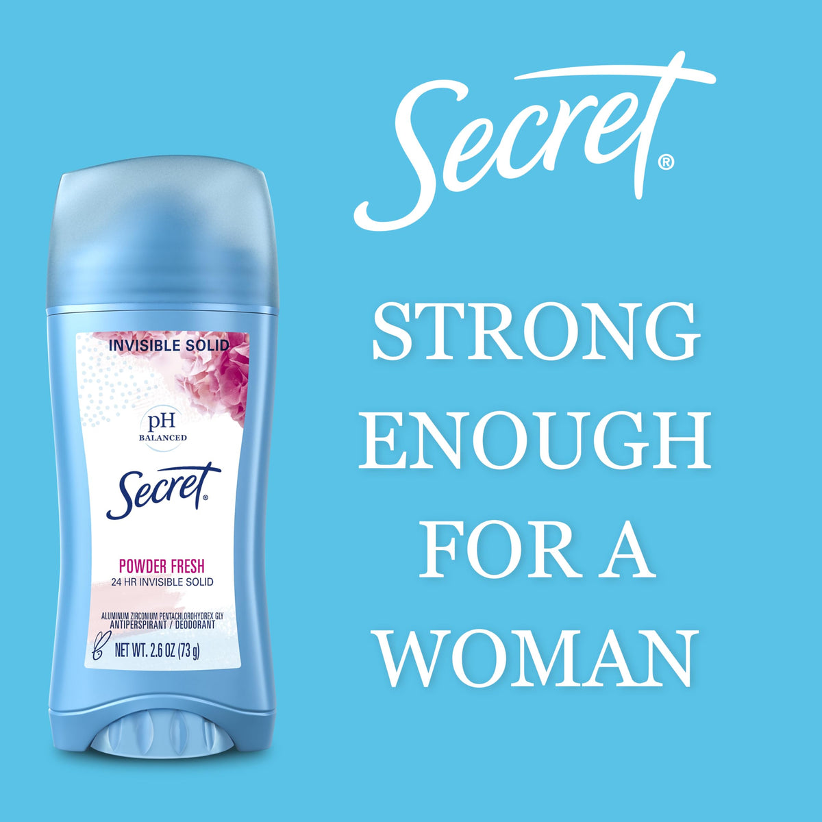 Secret Antiperspirant Deodorant for Women, Shower Fresh, 2.6 oz Pack of 2