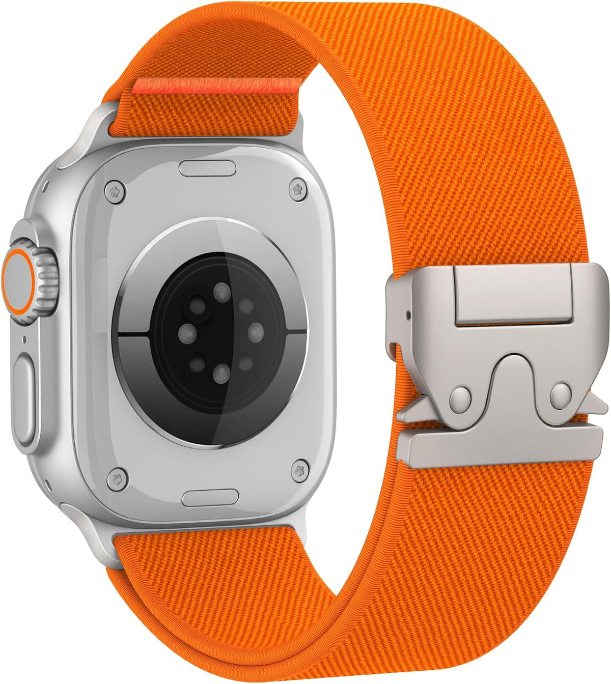 Elastic Sport Band for Apple Watch Ultra 4/3/2 Band 49mm 46mm 45mm 44mm 42mm 41mm 40mm Men, Adjustable Parachute Buckle Nylon Fabric Wristband for iWatch Series 12 11 10 SE 9 8 7 6 5 4 3